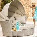 Диван-Трансформер AFINA плетеный из иск. ротанга AFM-325 Beige купить в Россоши
