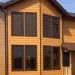 Фиброцементный сайдинг Latonit Красное дерево (RAL 8001/8008) купить в Россоши