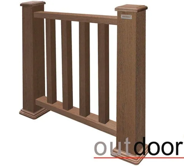 Ограждение из ДПК Outdoor Классик 3D STORM коричневый микс купить в Россоши