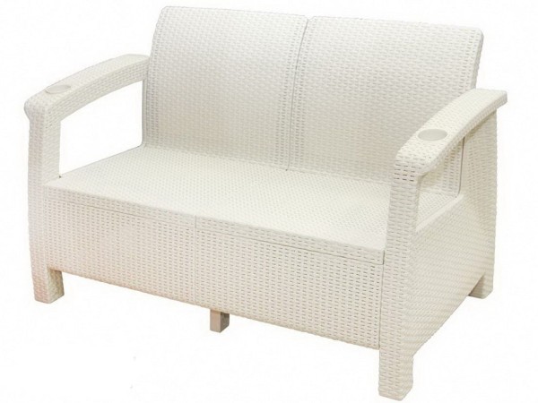 Двухместный диван Yalta Sofa Seаt белый купить в Россоши