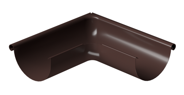 Угол внешний 90° D125 Döcke STAL PREMIUM Шоколад, (RAL 8019) купить в Россоши