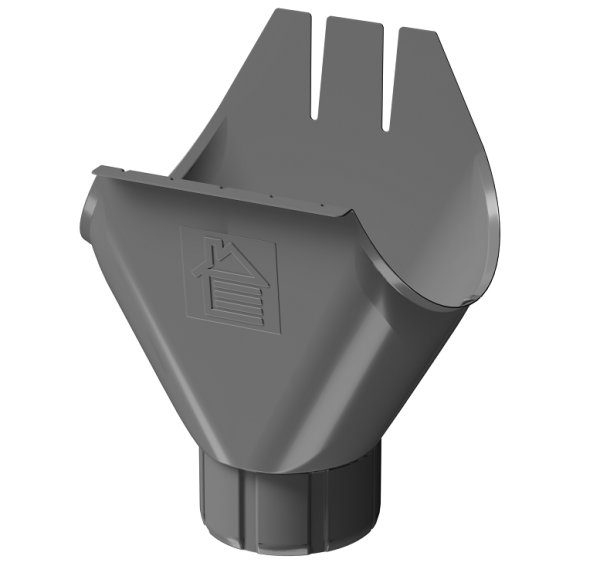 Воронка желоба D125 Döcke STAL PREMIUM Графит, (RAL 7024) купить в Россоши