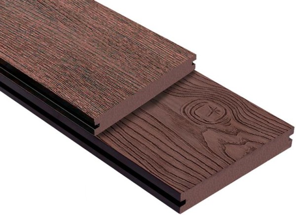 Террасная доска ДПК Outdoor 3D полнотелая STORM/OCEAN BROWN коричневая микс купить в Россоши