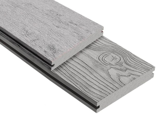 Террасная доска ДПК Outdoor 3D полнотелая STORM/OCEAN GREY серая микс купить в Россоши