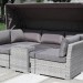 Диван-Трансформер AFINA плетеный из иск. ротанга AFM-320G Grey купить в Россоши