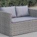 Диван-Трансформер AFINA плетеный из иск. ротанга S330G-W78 Grey купить в Россоши