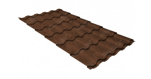 Металлочерепица кредо 0,45 Safari Twincolor Brown купить в Россоши
