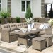 Комплект мебели AFINA плетеной из иск. ротанга AFM-307B Beige купить в Россоши
