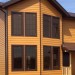 Фиброцементный сайдинг Latonit Красное дерево (RAL 8001/8008) купить в Россоши