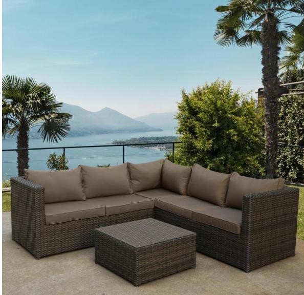 Комплект мебели AFINA плетеной из иск. ротанга YR825A Brown/Beige купить в Россоши