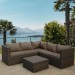 Комплект мебели AFINA плетеной из иск. ротанга YR825A Brown/Beige купить в Россоши