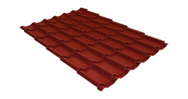 Металлочерепица классик 0,5 Satin RAL 3009 оксидно-красный купить в Россоши