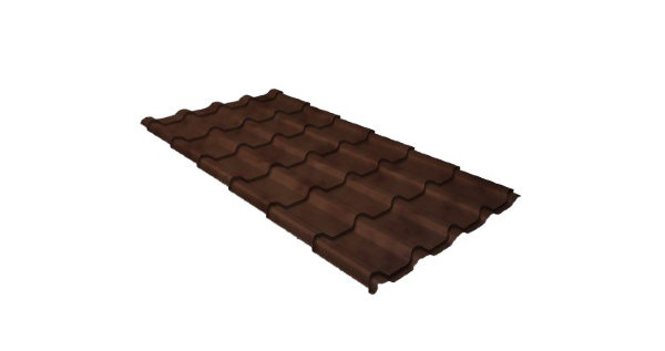 Металлочерепица камея 0,45 Safari Twincolor Brown купить в Россоши