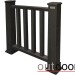 Ограждение из ДПК Outdoor Классик 3D STORM чёрный купить в Россоши