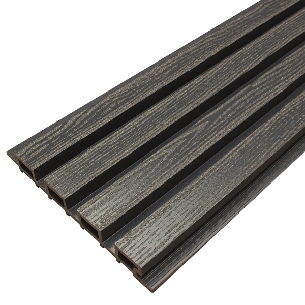 Фасадная доска из ДПК Faynag Wood Рейка Мокрый Асфальт купить в Россоши