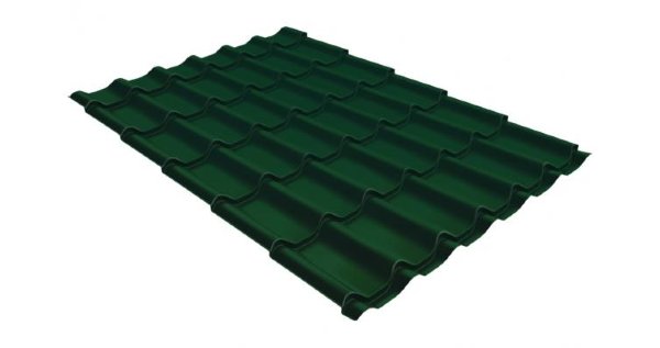 Металлочерепица классик 0,5 Satin RAL 6005 зеленый мох купить в Россоши