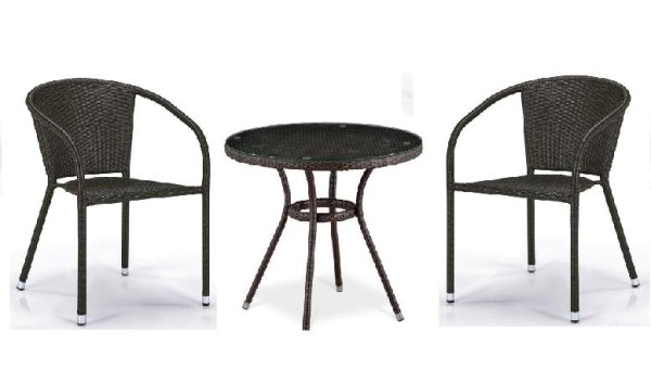 Комплект плетеной мебели AFINA из иск. ротанга Асоль-7 T282ANT/Y137C-W53 Brown 2Pcs купить в Россоши