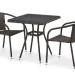 Комплект плетеной мебели AFINA из иск. ротанга T282BNT/Y137C-W53 Brown 2Pcs купить в Россоши