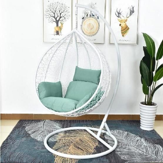 Кресло Подвесное из искусственного ротанга AFM-168A-L White/Green купить в Россоши