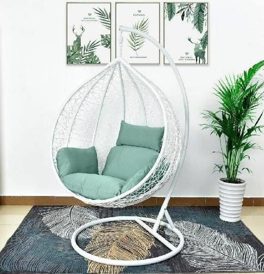 Кресло Подвесное из искусственного ротанга AFM-168A-XL White/Green купить в Россоши