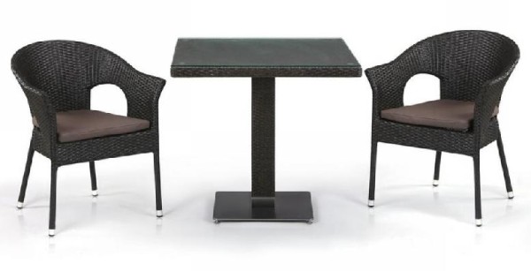 Комплект плетеной мебели AFINA из иск. ротанга T605SWT/Y79A-W53 Brown 2Pcs купить в Россоши
