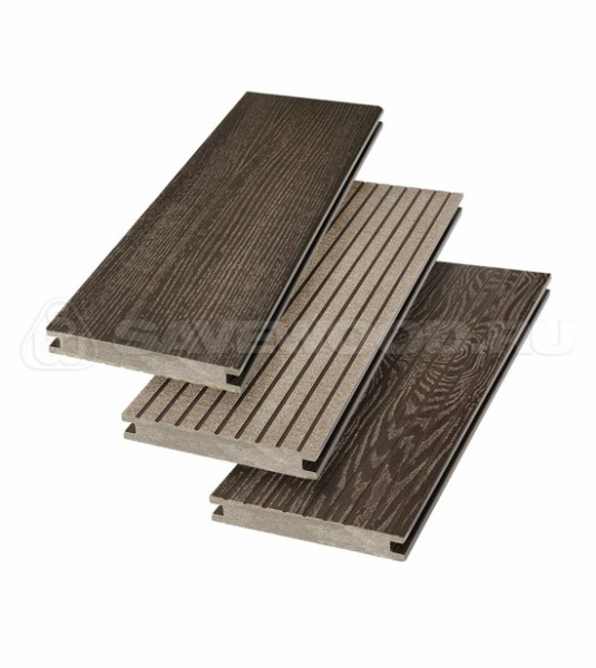 Террасная доска SW Fraxinus (R) полнотелая «SaveWood» Темно-коричневый купить в Россоши