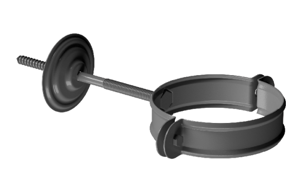 Хомут трубы D90 Döcke STAL PREMIUM Графит, (RAL 7024) купить в Россоши