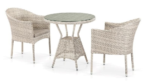 Комплект плетеной мебели AFINA из иск. ротанга T705ANT/Y350-W85 Latte 2Pcs купить в Россоши