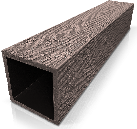Столб ДПК 3D GardenParkett фактура дерева Венге купить в Россоши