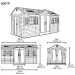 Сарай пластиковый LifeTime 15x8 DD купить в Россоши