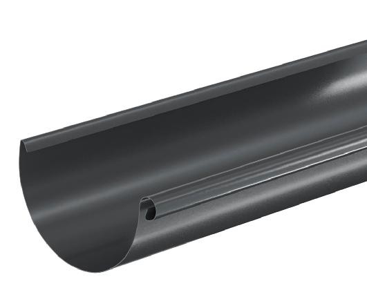 Водосток Aquasistem, система 150/100 - Водосточный желоб 3.00м RAL 7024 Тёмно-серый купить в Россоши