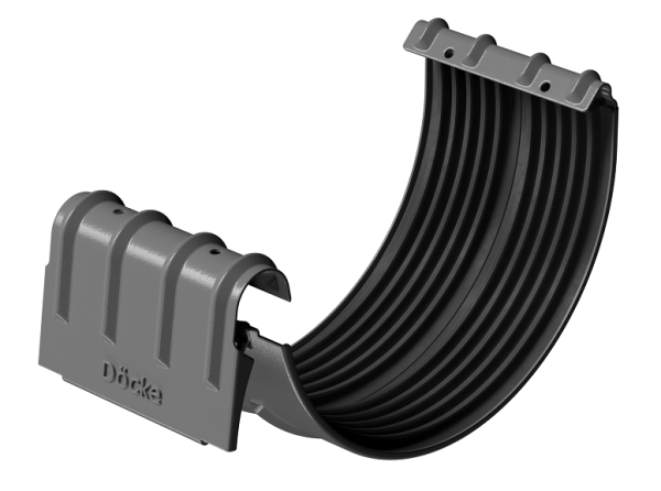 Соединитель желобов D125 Döcke STAL PREMIUM Графит, (RAL 7024) купить в Россоши