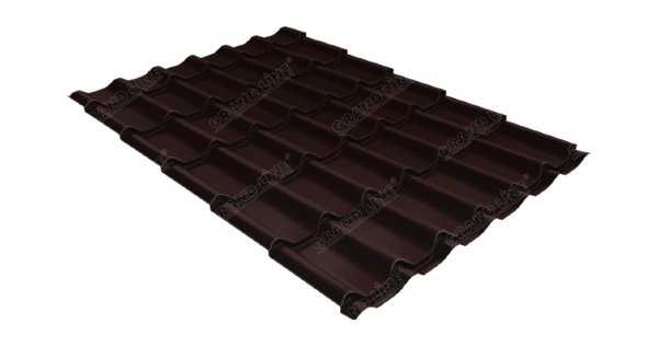 Металлочерепица классик GL 0,5 Quarzit RAL 8017 шоколад Metallic купить в Россоши