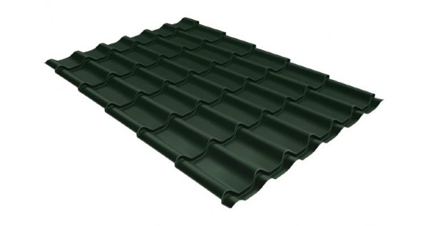 Металлочерепица классик 0,5 Satin RR 11 темно-зеленый купить в Россоши
